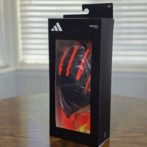Adidas Predator Goalkeeper Pro Gloves FSP Black Orange White Texturized Size 8.5
